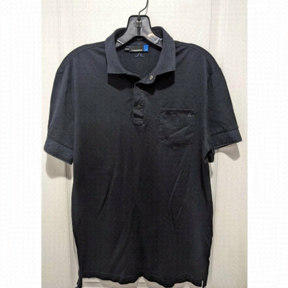 J.LINDEBERG | Eric Slim Lux Cotton Jersey Polo in Navy